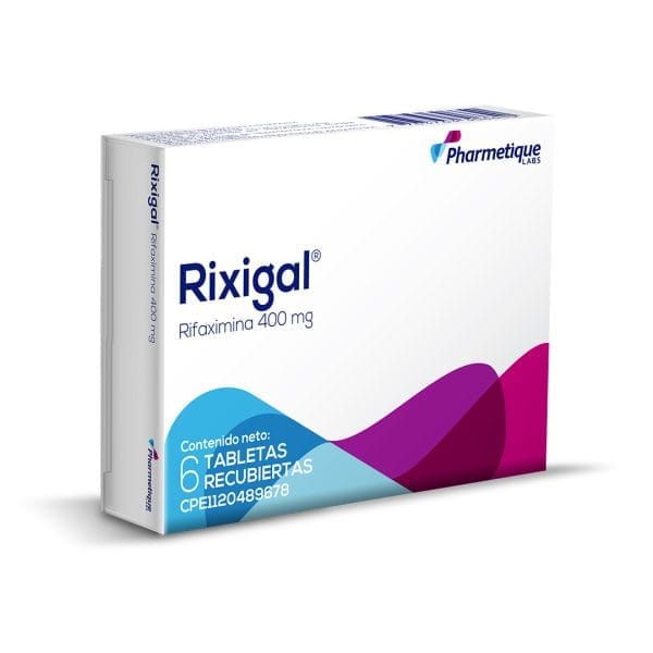 Rixigal 400mg 6 Tabletas Rifaximina