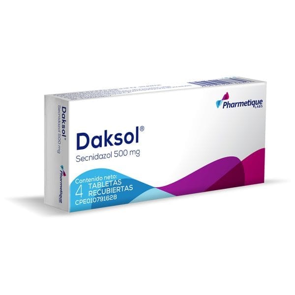 Daksol 500 Mg X 4 Tabletas Secnidazol