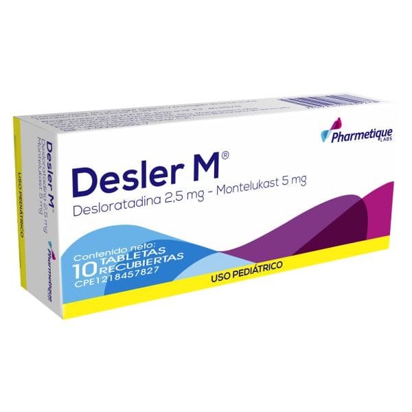 Desler M 2,5/5Mg X 10 Tabletas Desloratadina + Montelukast
