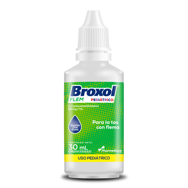 Broxol Flem  Pediatrico 50Mg/30 Ml Gotas 30Ml Oxolamina La Sante