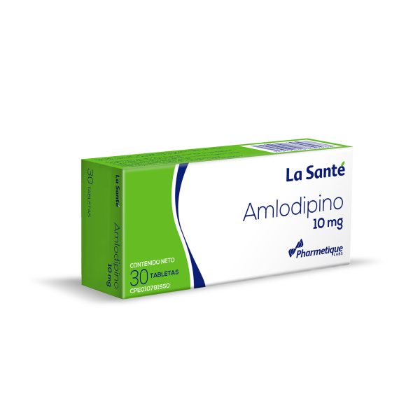 Amlodipino 10Mg 30Tabletas