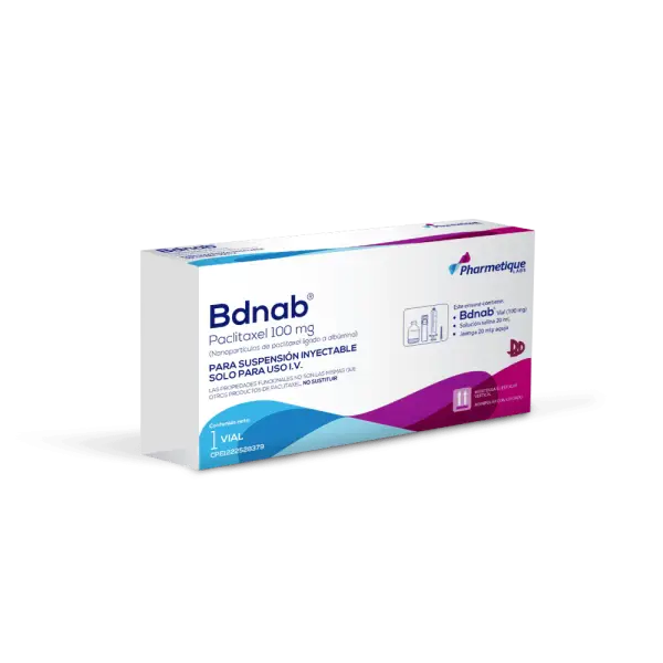 Bdnab Pacitaxel 100mg Suspensión Inyectable X1 Ampolla Pharmetique Specialty Care